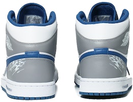 【定製球鞋】Jordan Air Jordan 1 賽博朋克 科技未來 中筒 復古籃球鞋 男款 灰白藍 Purchase 【定製球鞋】Jordan Air Jordan 1 賽博朋克 科技未來 中筒 復古籃球鞋 男款 灰白藍