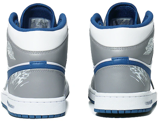 【定製球鞋】Jordan Air Jordan 1 賽博朋克 科技未來 中筒 復古籃球鞋 男款 灰白藍 Purchase 【定製球鞋】Jordan Air Jordan 1 賽博朋克 科技未來 中筒 復古籃球鞋 男款 灰白藍