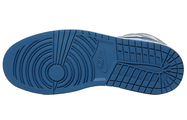 Details for [Zapatillas Personalizadas] Air Jordan 1 Mid 'Cyberpunk Gris Blanco Azul' DQ8426-014(Team10-回到未来）