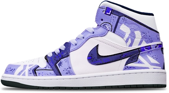 Zapatillas personalizadas Air Jordan 1 Mid "Cyberpunk Gundam" 554724-075(TeamT-黑底战损蓝紫白S-BOX) Buy Zapatillas personalizadas Air Jordan 1 Mid "Cyberpunk Gundam" 554724-075(TeamT-黑底战损蓝紫白S-BOX)