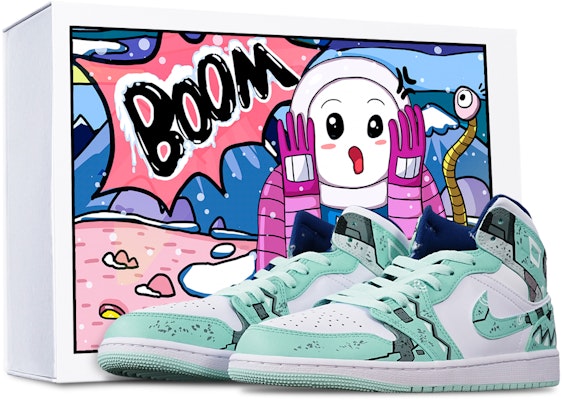 【訂製球鞋】Jordan Air Jordan 1 Mid 賽博朋克 戰損高達 三角機械風 手繪 限量特殊鞋盒 中幫 復古籃球鞋 男款 綠白 Buy 【訂製球鞋】Jordan Air Jordan 1 Mid 賽博朋克 戰損高達 三角機械風 手繪 限量特殊鞋盒 中幫 復古籃球鞋 男款 綠白