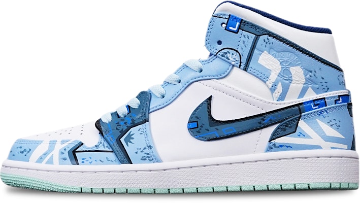 에어 조던 1 미드 '사이버펑크 건담 스모그 블루' (커스텀) 554724-413(TeamT-战损机械雾霾蓝S-BOX) Buy 에어 조던 1 미드 '사이버펑크 건담 스모그 블루' (커스텀) 554724-413(TeamT-战损机械雾霾蓝S-BOX)