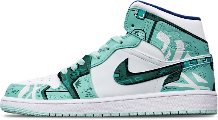 Zapatillas Personalizadas Air Jordan 1 Mid "Cyberpunk Gundam" 554724-413(TeamT-战损机械绿白S-BOX) Order Zapatillas Personalizadas Air Jordan 1 Mid "Cyberpunk Gundam" 554724-413(TeamT-战损机械绿白S-BOX)