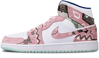 【客製球鞋】 華頓 Air Jordan 1 Mid 賽博朋克戰損高達三角機械風 手繪 限量特殊鞋盒 中幫 復古籃球鞋 男款 藕白 Order 【客製球鞋】 華頓 Air Jordan 1 Mid 賽博朋克戰損高達三角機械風 手繪 限量特殊鞋盒 中幫 復古籃球鞋 男款 藕白