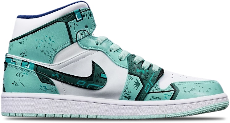 Zapatillas Personalizadas Air Jordan 1 Mid "Cyberpunk Gundam" 554724-413(TeamT-战损机械绿白S-BOX) Lookbook Zapatillas Personalizadas Air Jordan 1 Mid "Cyberpunk Gundam" 554724-413(TeamT-战损机械绿白S-BOX)