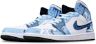 Lookbook 【定制鞋款】Air Jordan 1 Mid '赛博朋克高达雾蓝' 554724-075(TeamT-黑底战损雾霾蓝S-BOX)
