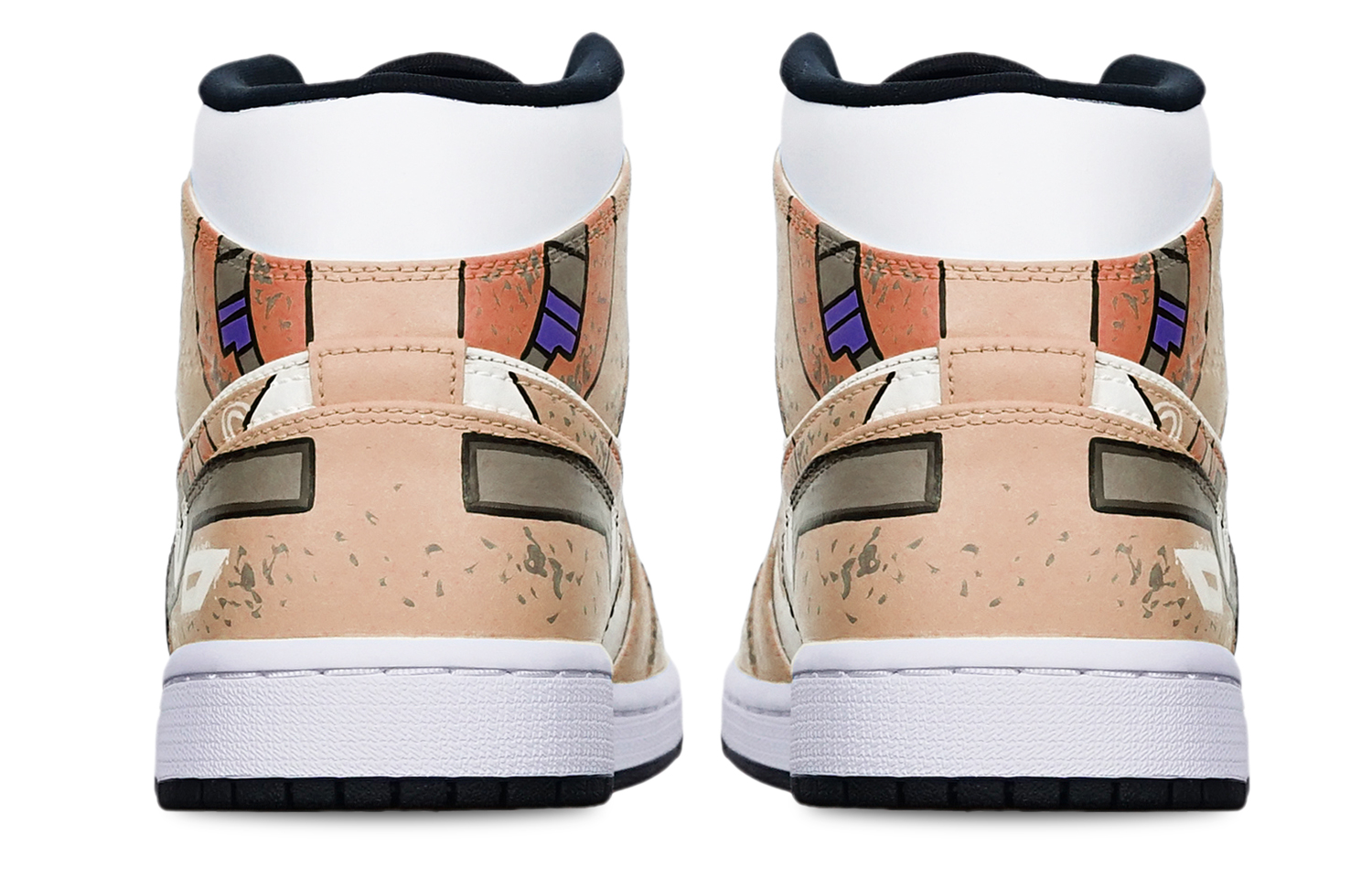 Purchase 【定制球鞋】Jordan Air Jordan 1 Mid 機械賽博朋克戰損高達風 限量特殊鞋盒 中幫 復古籃球鞋 男女同款 卡其白