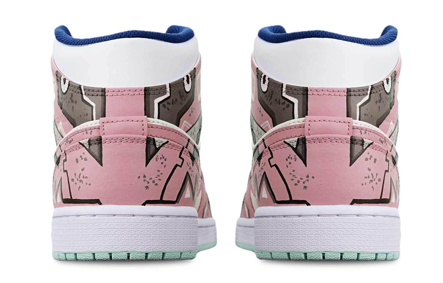 Purchase [Sepatu Custom] Air Jordan 1 Mid 'Cyberpunk Gundam Beige' 554724-413(TeamT-三角机械藕白S-BOX)