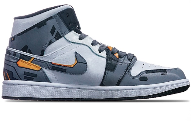 【カスタムシューズ】エアジョーダン1ミッド『サイバーパンク・アイランドグリーン』 554725-132(TeamT-女款电玩主题灰白黄) Order 【カスタムシューズ】エアジョーダン1ミッド『サイバーパンク・アイランドグリーン』 554725-132(TeamT-女款电玩主题灰白黄)