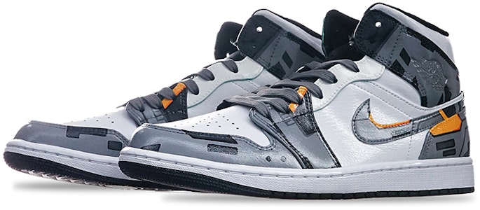 【カスタムシューズ】エアジョーダン1ミッド『サイバーパンク・アイランドグリーン』 554725-132(TeamT-女款电玩主题灰白黄) Lookbook 【カスタムシューズ】エアジョーダン1ミッド『サイバーパンク・アイランドグリーン』 554725-132(TeamT-女款电玩主题灰白黄)