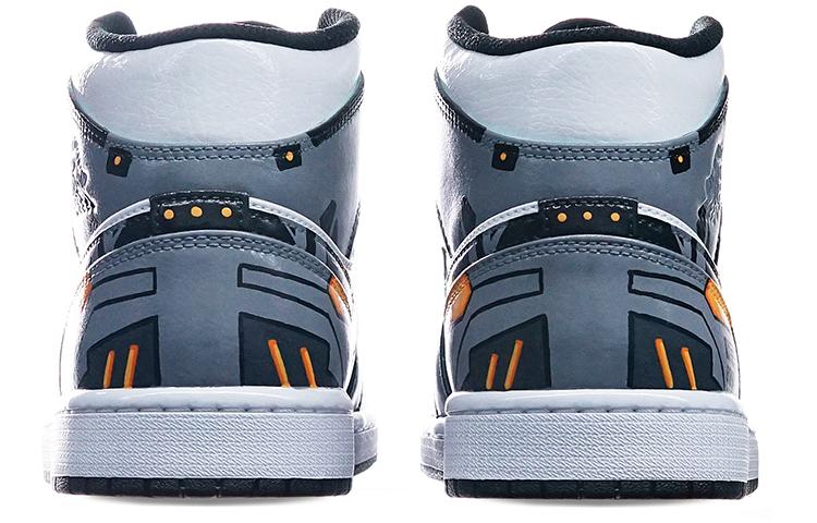 Shop [定制鞋款] Air Jordan 1 Mid '赛博朋克岛屿绿' 554725-132(TeamT-女款电玩主题灰白黄)