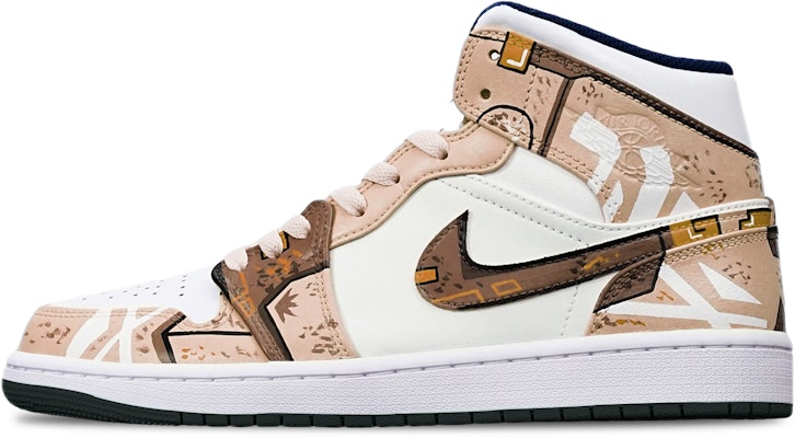 カスタムAJ1ミッド "サイバーパンク カーキホワイト" 554724-075(TeamT-黑底战损卡其白S-BOX) Buy カスタムAJ1ミッド "サイバーパンク カーキホワイト" 554724-075(TeamT-黑底战损卡其白S-BOX)