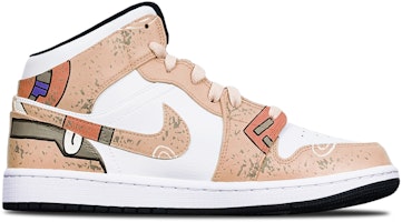 【定製球鞋】Jordan Air Jordan 1 Mid 機械賽博朋克 限量特殊鞋盒 中幫 復古籃球鞋 GS 卡其白 Lookbook 【定製球鞋】Jordan Air Jordan 1 Mid 機械賽博朋克 限量特殊鞋盒 中幫 復古籃球鞋 GS 卡其白