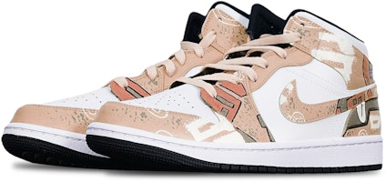 【定製球鞋】Jordan Air Jordan 1 Mid 機械賽博朋克 限量特殊鞋盒 中幫 復古籃球鞋 GS 卡其白 Shop 【定製球鞋】Jordan Air Jordan 1 Mid 機械賽博朋克 限量特殊鞋盒 中幫 復古籃球鞋 GS 卡其白