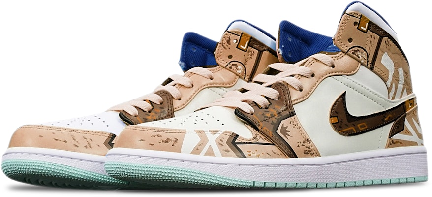 커스텀 에어 조던 1 미드 '사이バー펑크 카키-화이트' 554724-413(TeamT-战损机械卡其白S-BOX) Shop 커스텀 에어 조던 1 미드 '사이バー펑크 카키-화이트' 554724-413(TeamT-战损机械卡其白S-BOX)