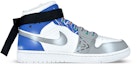 Lookbook 【訂製球鞋】 Jordan Air Jordan 1 是在玩鞋 發光 賽博龐克LED鉤 紮帶 中筒 復古籃球鞋 男款