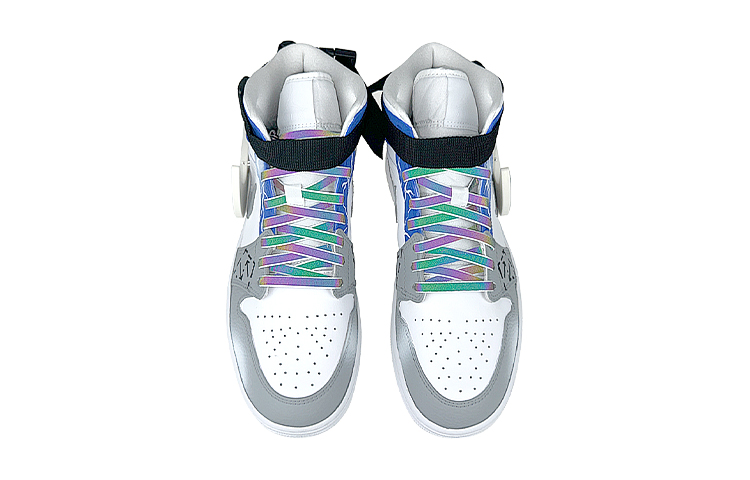 Purchase 【訂製球鞋】 Jordan Air Jordan 1 是在玩鞋 發光 賽博龐克LED鉤 紮帶 中筒 復古籃球鞋 男款