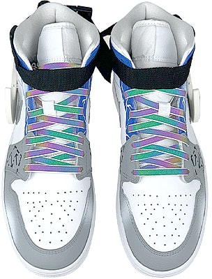 【訂製球鞋】 Jordan Air Jordan 1 是在玩鞋 發光 賽博龐克LED鉤 紮帶 中筒 復古籃球鞋 男款 Purchase 【訂製球鞋】 Jordan Air Jordan 1 是在玩鞋 發光 賽博龐克LED鉤 紮帶 中筒 復古籃球鞋 男款