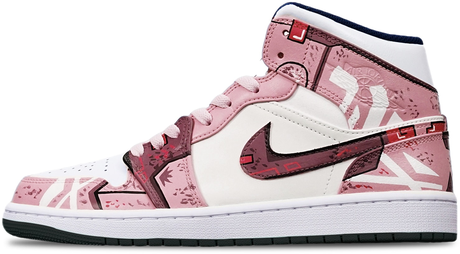 custom-shoes-air-jordan-1-mid-cyberpunk-lotus-white
