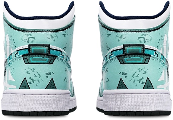 에어 조던 1 미드 '사이버펑크 메크 그린 화이트' (커스텀) 554725-075(TeamT-黑底战损绿白女S-BOX) Shop 에어 조던 1 미드 '사이버펑크 메크 그린 화이트' (커스텀) 554725-075(TeamT-黑底战损绿白女S-BOX)