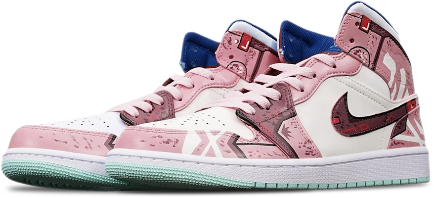 【定制球鞋】 Jordan Air Jordan 1 Mid 賽博朋克戰損高達機械風 手繪 限量特殊鞋盒 中幫 復古籃球鞋 男款 藕白 Shop 【定制球鞋】 Jordan Air Jordan 1 Mid 賽博朋克戰損高達機械風 手繪 限量特殊鞋盒 中幫 復古籃球鞋 男款 藕白