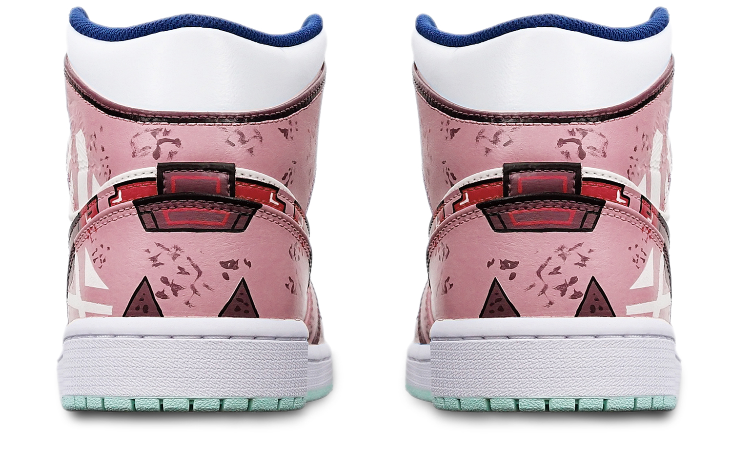 Purchase [Zapatillas Personalizadas] Air Jordan 1 Mid 'Cyberpunk Mecha - Beige' 554724-413(TeamT-战损机械藕白S-BOX)