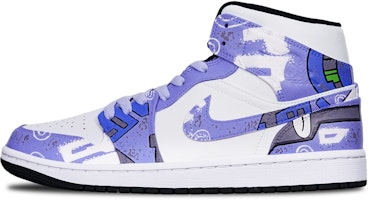 【定制鞋】Air Jordan 1 Mid ‘赛博朋克机甲紫蓝白’ 554724-075(TeamT-战损II型紫蓝S-BOX) Order 【定制鞋】Air Jordan 1 Mid ‘赛博朋克机甲紫蓝白’ 554724-075(TeamT-战损II型紫蓝S-BOX)