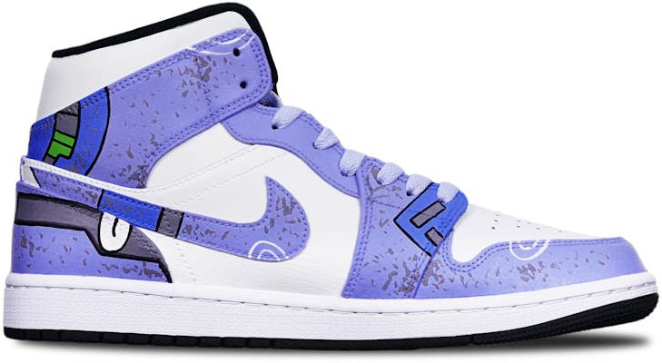 에어 조던 1 미드 "사이버펑크 메카 보라 파흰" 554724-075(TeamT-战损II型紫蓝S-BOX) Lookbook 에어 조던 1 미드 "사이버펑크 메카 보라 파흰" 554724-075(TeamT-战损II型紫蓝S-BOX)