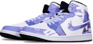 Shop 에어 조던 1 미드 "사이버펑크 메카 보라 파흰" 554724-075(TeamT-战损II型紫蓝S-BOX)