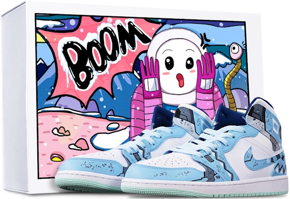 カスタムAJ1ミッド「サイバーパンク・メカ・スモーキーブルー」 554724-413(TeamT-三角机械雾霾蓝S-BOX) Buy カスタムAJ1ミッド「サイバーパンク・メカ・スモーキーブルー」 554724-413(TeamT-三角机械雾霾蓝S-BOX)