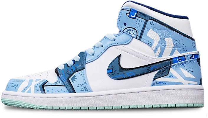 에어 조던 1 미드 '사이버펑크 크리스마스' (AJ1 사이버펑크 크리스마스) 554724-413(TeamT-圣诞机械雾霾蓝S-BOX) Order 에어 조던 1 미드 '사이버펑크 크리스마스' (AJ1 사이버펑크 크리스마스) 554724-413(TeamT-圣诞机械雾霾蓝S-BOX)