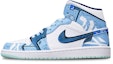 Order Jordan 1 Mid "Navidad Cyberpunk" Azul Blanco 554724-413(TeamT-圣诞机械雾霾蓝S-BOX)