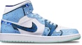Lookbook Jordan 1 Mid "Navidad Cyberpunk" Azul Blanco 554724-413(TeamT-圣诞机械雾霾蓝S-BOX)
