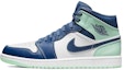 Sizing Jordan 1 Mid "Navidad Cyberpunk" Azul Blanco 554724-413(TeamT-圣诞机械雾霾蓝S-BOX)