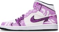 Buy 에어 조던 1 미드 '사이버펑크 메탈릭 퍼플 레드 화이트' (71 characters) 554724-075(TeamT-黑底战损紫红白S-BOX)