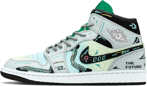 【定製球鞋】Jordan Air Jordan 1 FZBB 賽博龐克 機能禮盒 電玩像素 電玩薄荷糖 耐磨輕便增高 中筒 復古籃球鞋 男款 藍綠 Buy 【定製球鞋】Jordan Air Jordan 1 FZBB 賽博龐克 機能禮盒 電玩像素 電玩薄荷糖 耐磨輕便增高 中筒 復古籃球鞋 男款 藍綠