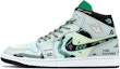 Buy 【定製球鞋】Jordan Air Jordan 1 FZBB 賽博龐克 機能禮盒 電玩像素 電玩薄荷糖 耐磨輕便增高 中筒 復古籃球鞋 男款 藍綠