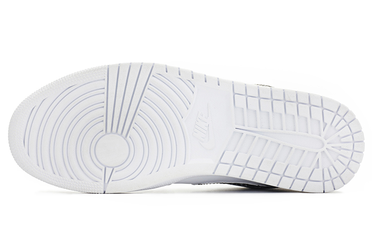 Details for 【訂製球鞋】 Jordan Air Jordan 1 Mid 賽博朋克 機能 頭號玩家 遊戲像素 電玩 中幫 復古籃球鞋 男款 白灰