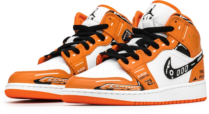 에어 조던 1 미드 "사이버펑크 픽셀 솜사탕" DM4228-800(TeamA-赛博女款扣碎) Lookbook 에어 조던 1 미드 "사이버펑크 픽셀 솜사탕" DM4228-800(TeamA-赛博女款扣碎)