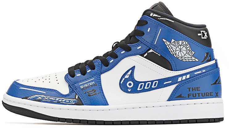 custom-shoes-air-jordan-1-mid-cyberpunk-player-game-pixel-lightning-blue