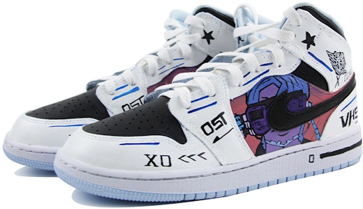 【定制鞋款】Air Jordan 1 Mid '赛博朋克玩家一号' 555112-401(Team39-AMY03赛博朋克) Lookbook 【定制鞋款】Air Jordan 1 Mid '赛博朋克玩家一号' 555112-401(Team39-AMY03赛博朋克)