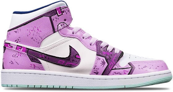 Zapatillas Personalizadas Air Jordan 1 Mid "Cyberpunk" 554724-413(TeamT-战损机械紫红白S-BOX) Order Zapatillas Personalizadas Air Jordan 1 Mid "Cyberpunk" 554724-413(TeamT-战损机械紫红白S-BOX)