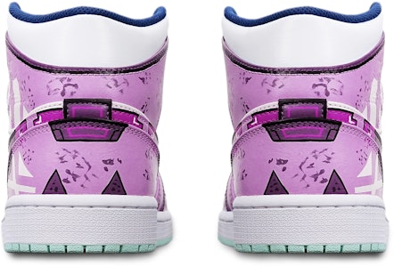 Zapatillas Personalizadas Air Jordan 1 Mid "Cyberpunk" 554724-413(TeamT-战损机械紫红白S-BOX) Shop Zapatillas Personalizadas Air Jordan 1 Mid "Cyberpunk" 554724-413(TeamT-战损机械紫红白S-BOX)