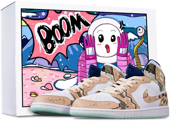 カスタムAJ1ミッド "サイバーパンク 三角ベージュ" 554724-413(TeamT-三角机械卡其白S-BOX) Buy カスタムAJ1ミッド "サイバーパンク 三角ベージュ" 554724-413(TeamT-三角机械卡其白S-BOX)