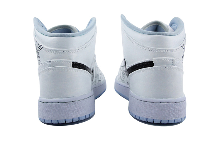 [Custom Shoes] Jordan 1 Mid 'Cyberpunk White Black' 圖 5