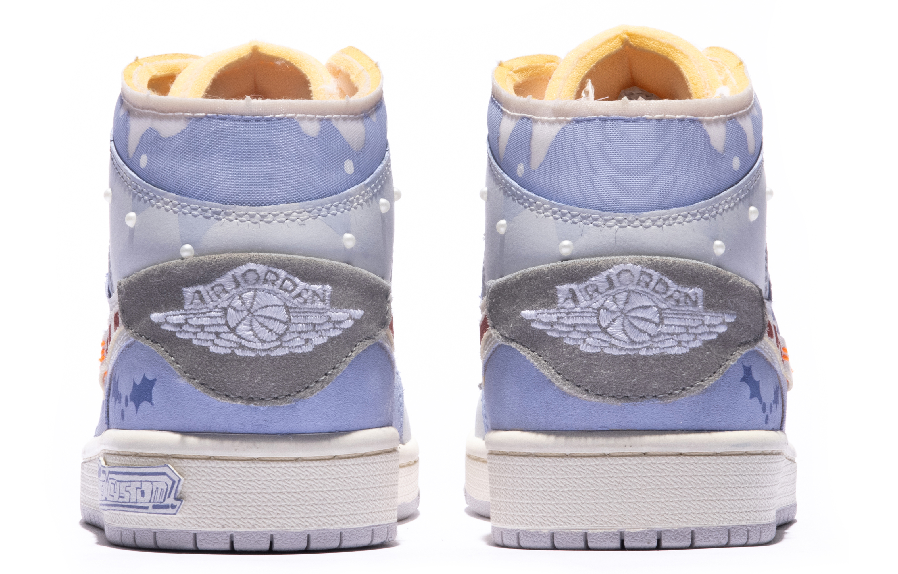 Purchase カスタムAJ1ミッド「ダ・ヴィンチ Xmas紫灰」 DQ3726-100(TeamM-女款礼遇圣诞S-BOX)