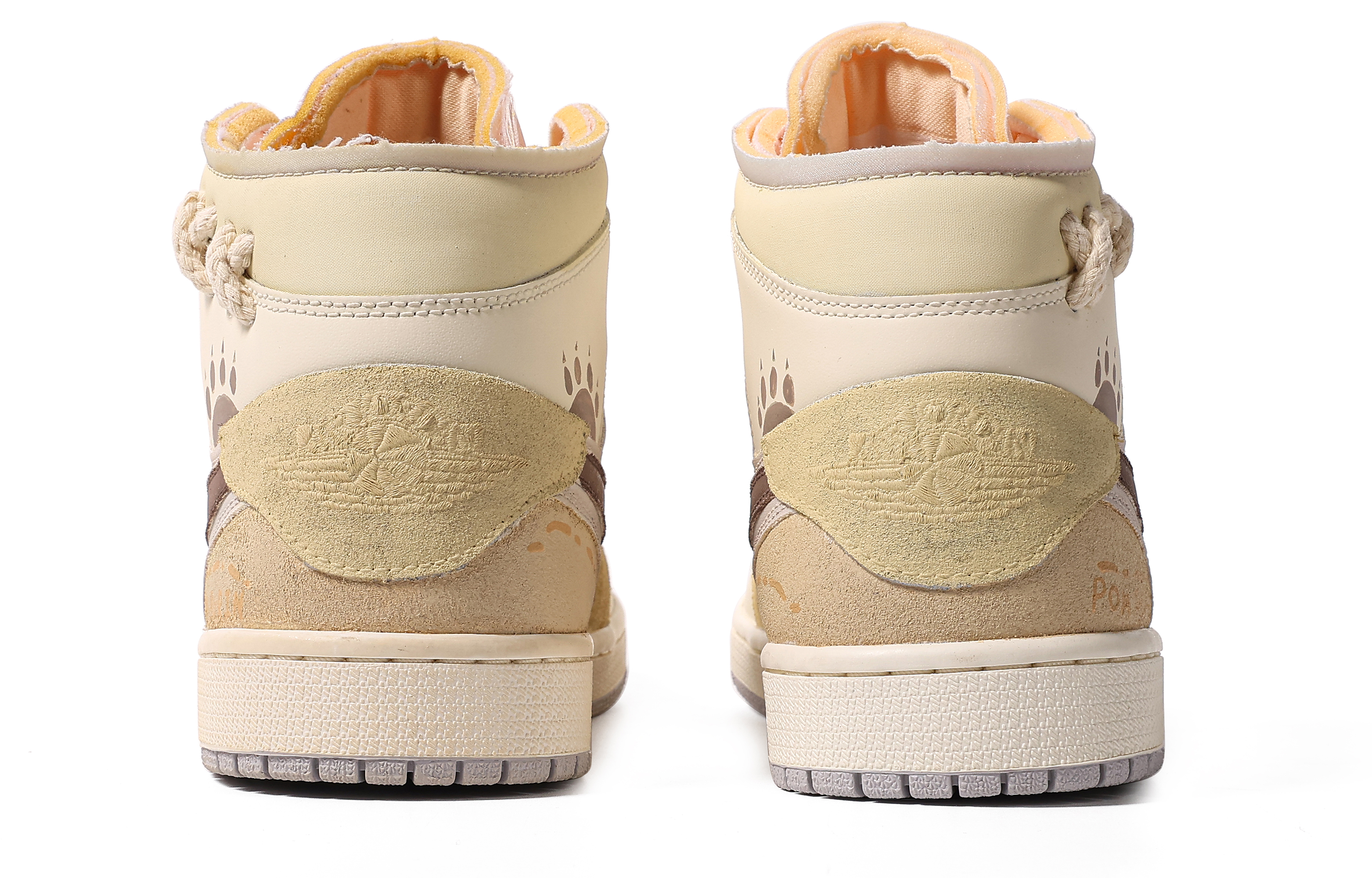 Purchase [Sepatu Kustom] Air Jordan 1 Mid 'Da Vinci Kustom - Teh Susu Manis' DM9652-100(TeamM-男款甜糖牛乳S-BOX)