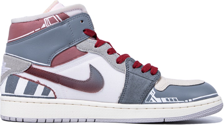 【定制鞋款】Air Jordan 1 Mid '达芬奇定制灰红' DM9652-100(TeamM-男款复古机能) Order 【定制鞋款】Air Jordan 1 Mid '达芬奇定制灰红' DM9652-100(TeamM-男款复古机能)