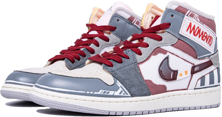 【定制鞋款】Air Jordan 1 Mid '达芬奇定制灰红' DM9652-100(TeamM-男款复古机能) Lookbook 【定制鞋款】Air Jordan 1 Mid '达芬奇定制灰红' DM9652-100(TeamM-男款复古机能)