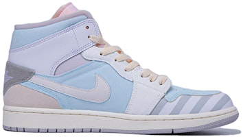 【定制球鞋】Jordan Air Jordan 1 Mid 達芬奇定制 像素未來 復古 潮流 百搭 中幫 復古籃球鞋 男款 白灰藍 Order 【定制球鞋】Jordan Air Jordan 1 Mid 達芬奇定制 像素未來 復古 潮流 百搭 中幫 復古籃球鞋 男款 白灰藍